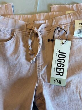 YMI Dusty Blush Drawstring Jogger Pants